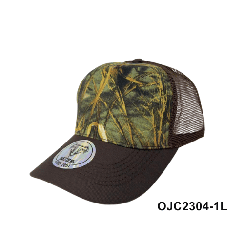 Gorra drill malla camuflada de bosque Marron 3 Ref.OJC2304-1L
