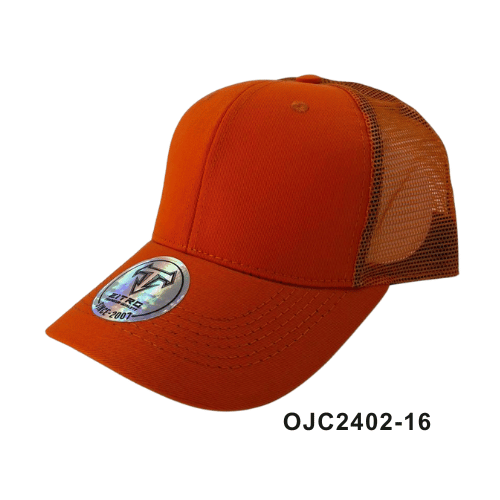 Gorra drill malla 6 paneles Naranja Ref.OJC2402-16