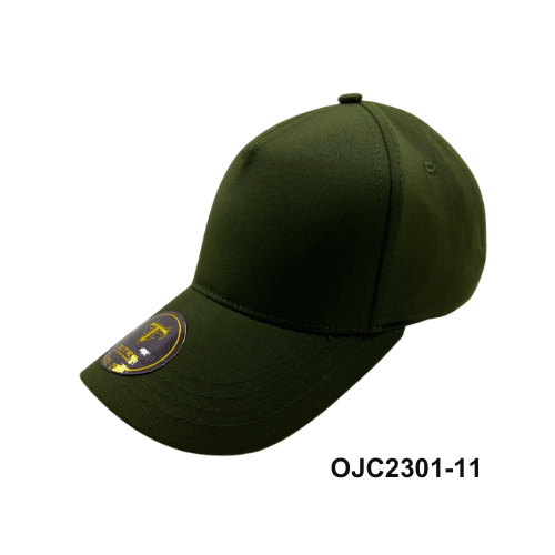 Gorra Drill en lino y algodón 5 paneles Verde 6 Ref.OJC2301-11