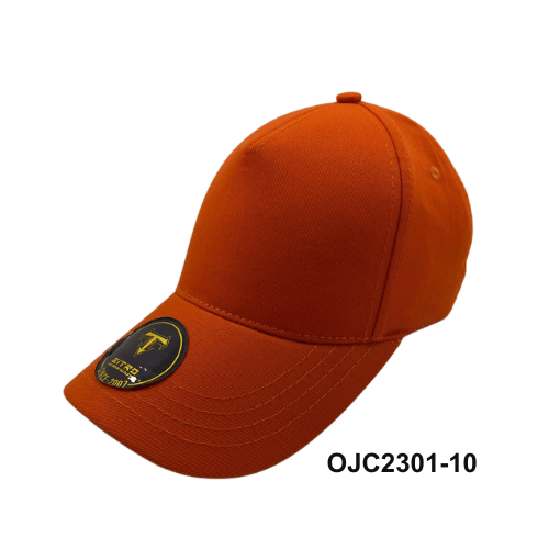 Gorra Drill en lino y algodón 5 paneles Naranja Ref.OJC2301-10