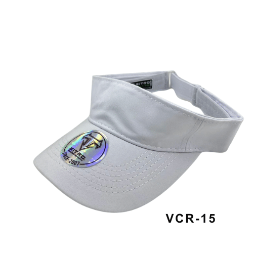 Viseras en drill ajustables Blanco Ref.VCR-15