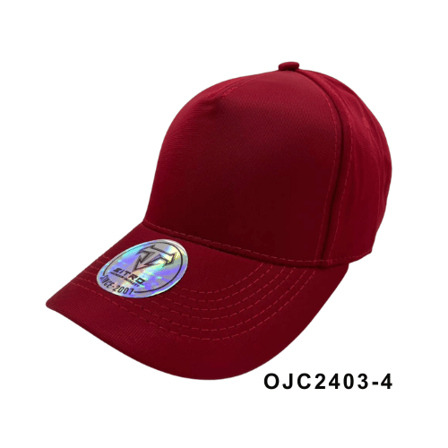 Gorra drill satinada 5 paneles Rojo 2 Ref.OJC2403-4