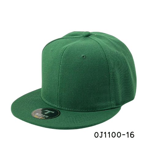 Gorra plana acrílica snapback Verde Ref.OJ1100-16