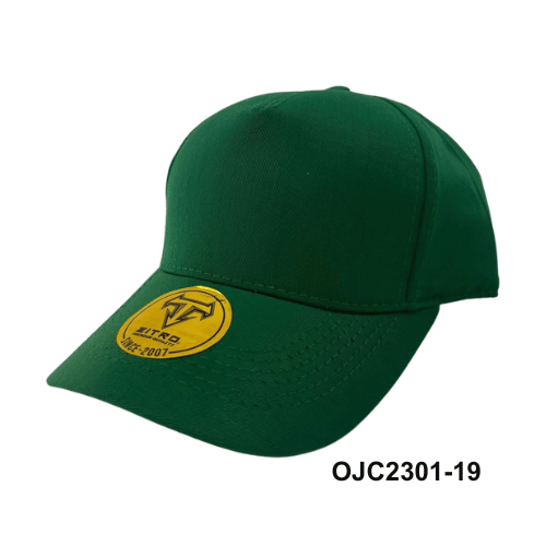 Gorra Drill en lino y algodón 5 paneles Verde 7 Ref.OJC2301-19