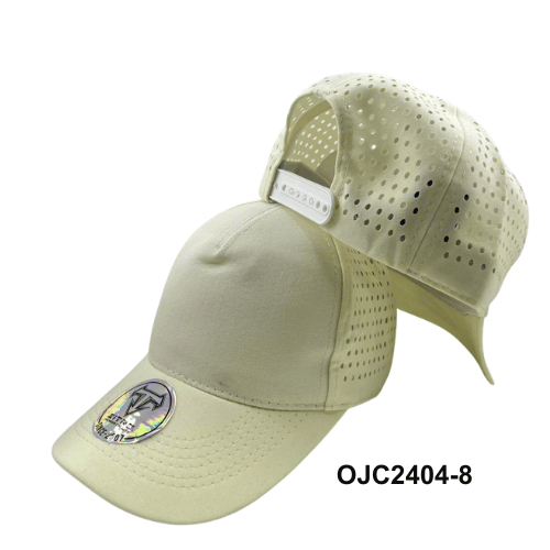 Gorra drill microperforada 5 paneles Beige Ref.OJC2404-8