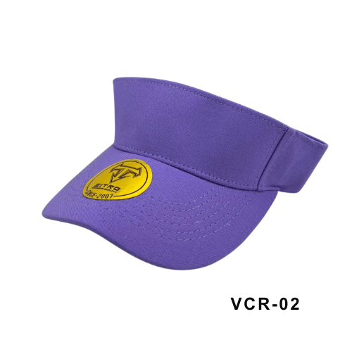 Viseras en drill ajustables Morado Ref.VCR-02