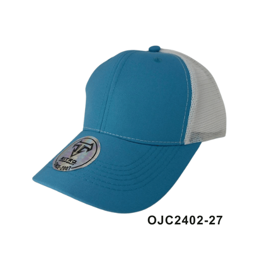 Gorra drill malla 6 paneles Azul Celeste Blanco Ref.OJC2402-27