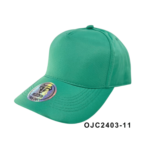 Gorra drill satinada 5 paneles Verde Turquesa Ref.OJC2403-11