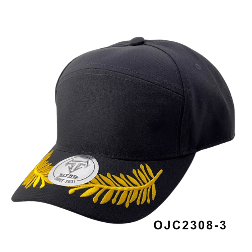 Gorra drill en lino visera con laureles Ref.OJC2308-3