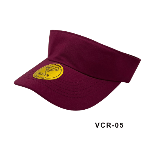 Viseras en drill ajustables Vinotinto Ref.VCR-05