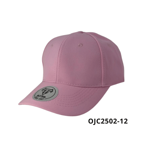 Gorra en drill lino 6 paneles broche plástico Rosa Ref.OJC2502-12