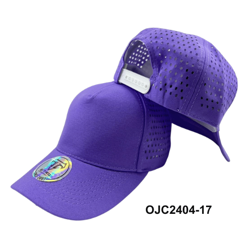 Gorra drill microperforada 5 paneles Morado Ref.OJC2404-17