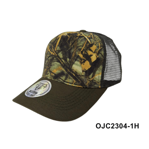 Gorra drill malla camuflada de bosque Verde Militar Ref.OJC2304-1H