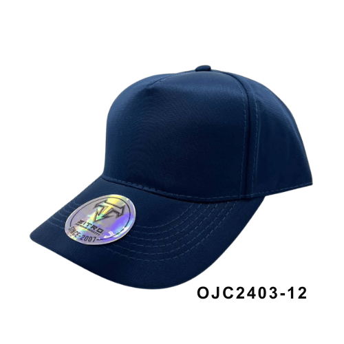 Gorra drill satinada 5 paneles Azul Marino Ref.OJC2403-12