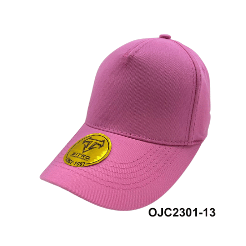 Gorra Drill en lino y algodón 5 paneles Rosa 1 Ref.OJC2301-13