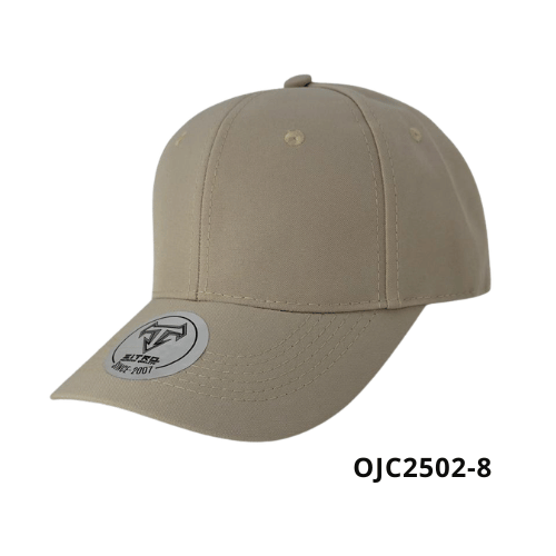 Gorra en drill lino 6 paneles broche plástico Beige Ref.OJC2502-8