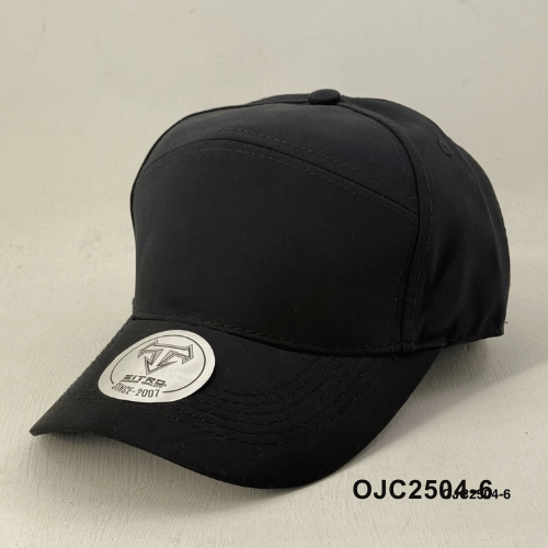 Gorra antifluido corte ciclista 7 paneles Negro Ref.OJC2504-6