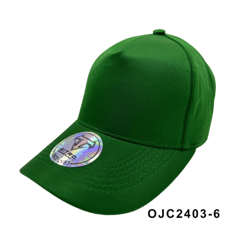 Gorra drill satinada 5 paneles Verde Ref.OJC2403-6