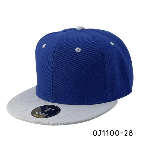 Gorra plana acrílica snapback Azul-Blanco Ref.OJ1100-28