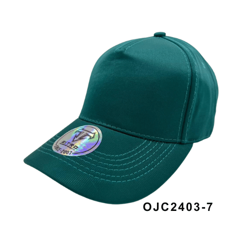 Gorra drill satinada 5 paneles Verde 2 Ref.OJC2403-7