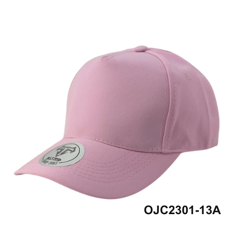 Gorra Drill en lino y algodón 5 paneles Rosa 2 Ref.OJC2301-13A