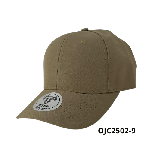 Gorra en drill lino 6 paneles broche plástico Beige 2 Ref.OJC2502-9