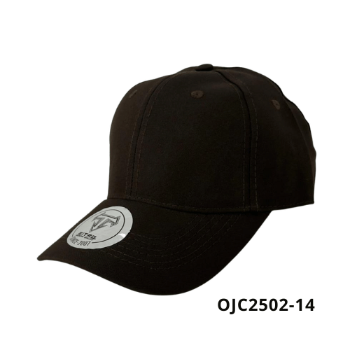 Gorra en drill lino 6 paneles broche plástico Marron Ref.OJC2502-14