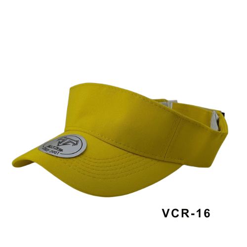 Viseras en drill ajustables Amarillo Ref.VCR-16