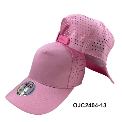 Gorra drill microperforada 5 paneles Rosa Ref.OJC2404-13