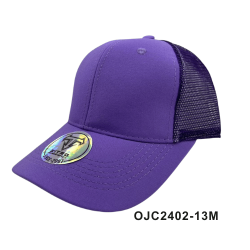 Gorra drill malla 6 paneles Morado Ref.OJC2402-13M