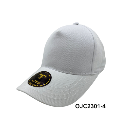 Gorra Drill en lino y algodón 5 paneles Blanco Ref.OJC2301-4