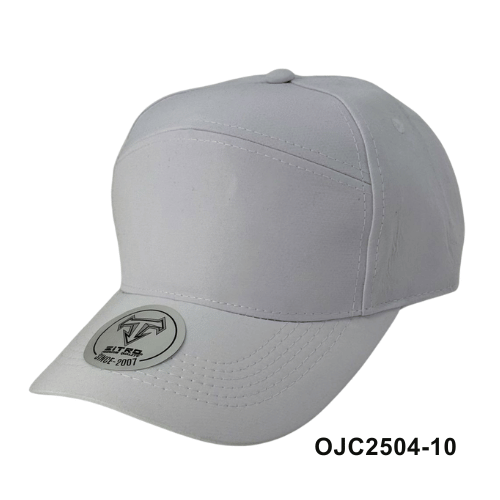 Gorra antifluido corte ciclista 7 paneles Blanco Ref.OJC2504-10