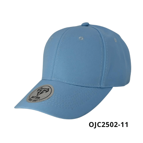 Gorra en drill lino 6 paneles broche plástico Azul Celeste Ref.OJC2502-11