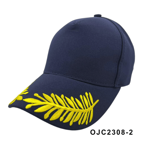Gorra drill en lino visera con laureles Ref.OJC2308-2