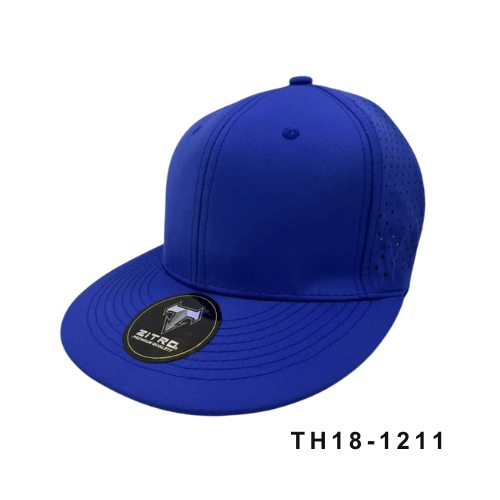 Gorra Microperforada Visera Plana Azul Ref.TH18-1211