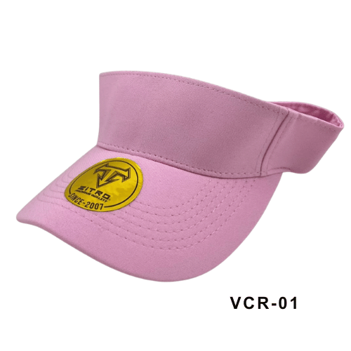 Viseras en drill ajustables Rosa Ref.VCR-01
