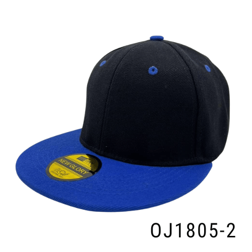Gorra plana broche metálico Negro-Azul Ref.OJ1805-2