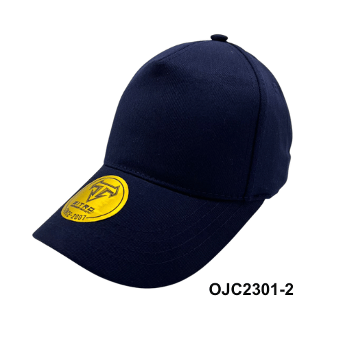 Gorra Drill en lino y algodón 5 paneles Azul Marino Ref.OJC2301-2