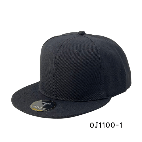 Gorra plana acrílica snapback Negro Ref.OJ1100-1