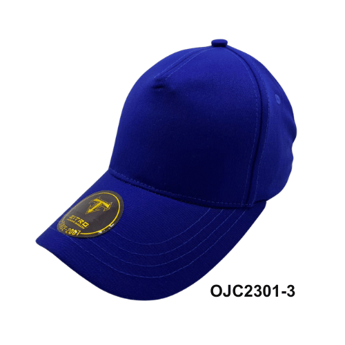 Gorra Drill en lino y algodón 5 paneles Azul Ref.OJC2301-3