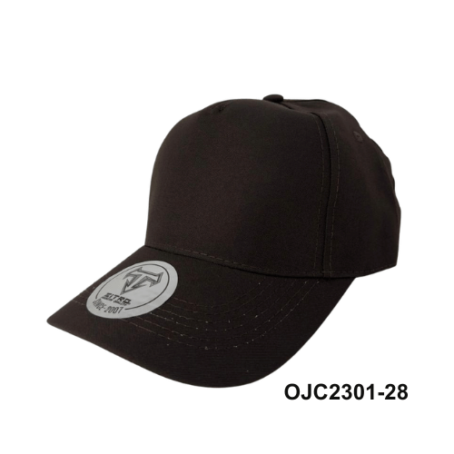 Gorra Drill en lino y algodón 5 paneles Marron Ref.OJC2301-28