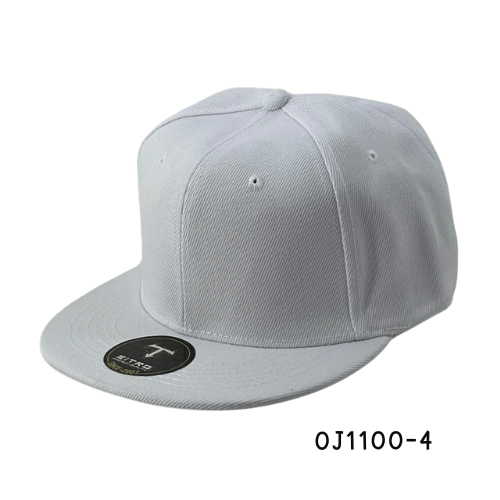 Gorra plana acrílica snapback Gris Claro Ref.OJ1100-4