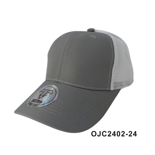 Gorra drill malla 6 paneles Gris 2 Ref.OJC2402-24
