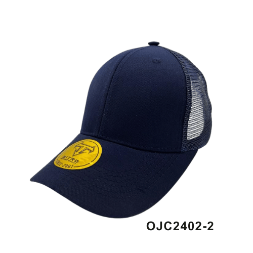 Gorra drill malla 6 paneles Azul Marino Ref.OJC2402-2