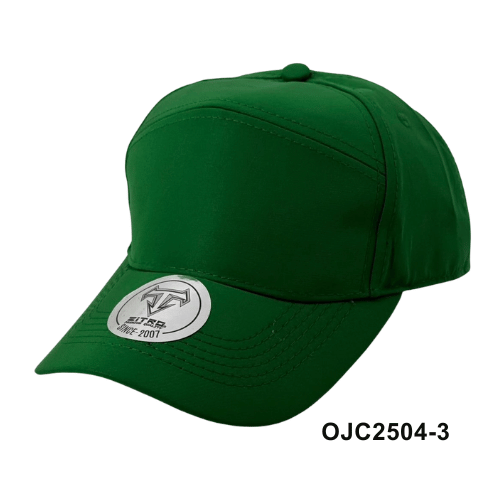 Gorra antifluido corte ciclista 7 paneles Verde Ref.OJC2504-3