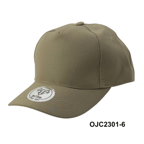 Gorra Drill en lino y algodón 5 paneles Beige Ref.OJC2301-6