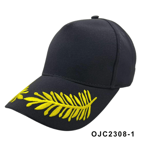 Gorra drill en lino visera con laureles Ref.OJC2308-1