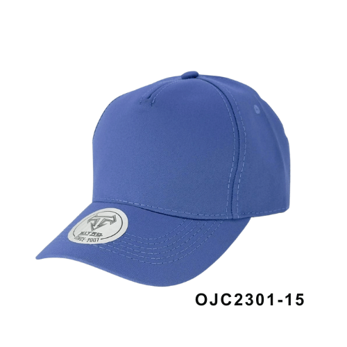 Gorra Drill en lino y algodón 5 paneles Azul Claro Ref.OJC2301-15