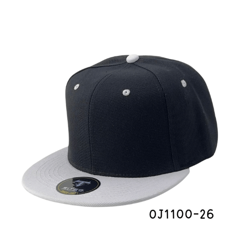 Gorra plana acrílica snapback Negro-Gris Ref.OJ1100-26
