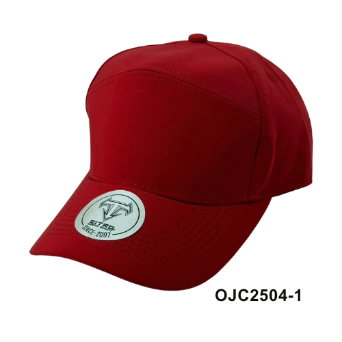 Gorra antifluido corte ciclista 7 paneles Rojo Ref.OJC2504-1